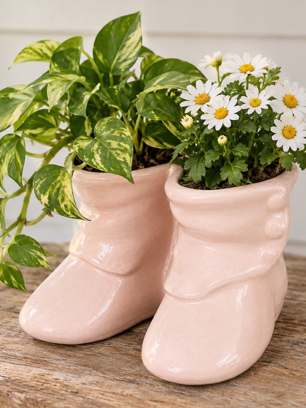 Vintage Haeger Pink Boot Planter/Vase
